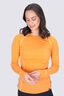 Macpac Women's Geothermal Long Sleeve Top, Tangerine, hi-res