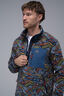 Macpac Men's Kindling Fleece Pullover, Navy/Valley Print, hi-res