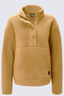 Macpac Women's Pandora High Pile Fleece Pullover, Bistre, hi-res