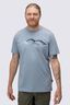 Macpac Men&rsquo;s McIntyre Mountains Fairtrade Organic Cotton Short Sleeve T-Shirt, Tradewinds, hi-res