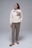 Macpac Women's Kindling Fleece Pullover, Coconut Milk Print, hi-res