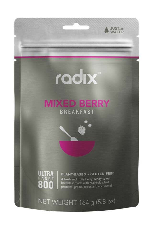 Radix Nutrition Ultra 800Kcal Breakfast Meal Mixed Berry 164g, Grey