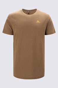 Macpac Men's Te Papakura O Taranaki NP Fairtrade Organic Cotton T-Shirt, Kangaroo, hi-res