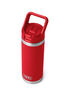 YETI® Rambler® Bottle with Straw Cap — 18 oz, Rescue Red, hi-res