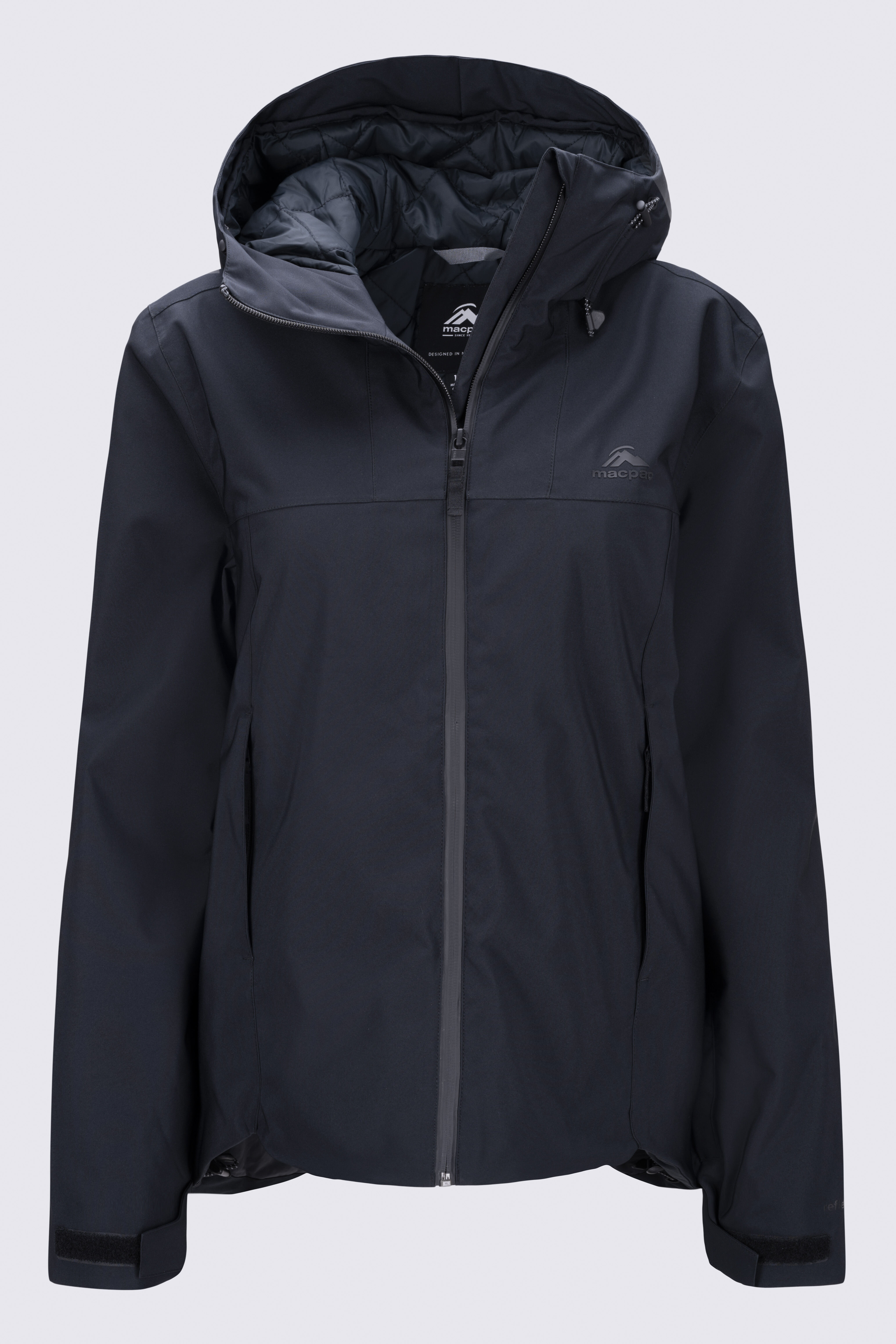 Black snow jacket womens sale