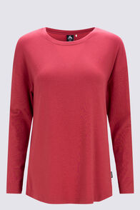 Macpac Women's Long Sleeve Modal T-Shirt, Garnet Macpac Women's Long Sleeve Modal T-Shirt, Garnet, hi-res