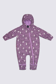 Macpac Baby Pulsar Insulated Onesie, Yeti Mountain Print, hi-res