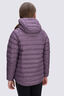 Macpac Kids' Uber Light Hooded Down Jacket, Black Plum, hi-res