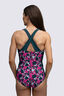 Macpac Women's Southshore Active One Piece Swimsuit, Deep Teal Shatter, hi-res