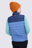 Macpac Kids' Uber Light Down Vest ♺, Medieval Blue, hi-res