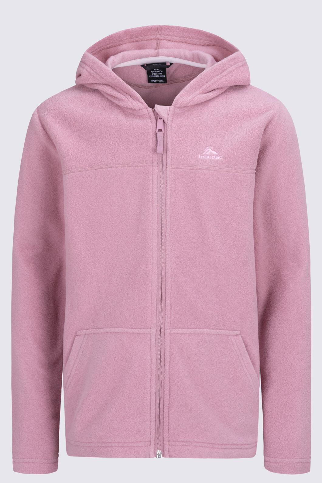 Macpac Kids' Ruru Fleece Jacket, Lilas, hi-res
