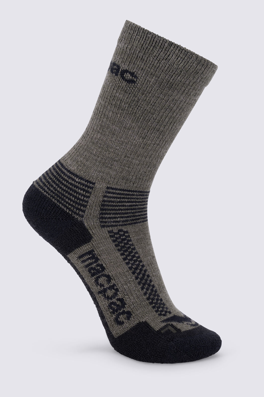 Macpac Kids' Hiking Sock, Grape Leaf/Black, hi-res