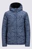Macpac Kids' Pulsar Alpha Hooded Insulated Jacket, Black/Mountain Print, hi-res