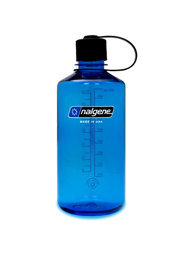 Nalgene Narrow Mouth Sustain Bottle — 1L, BLUE/BLACK