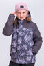 Macpac Kids' Spree Snow Jacket, Nine Iron/Wisteria Print, hi-res