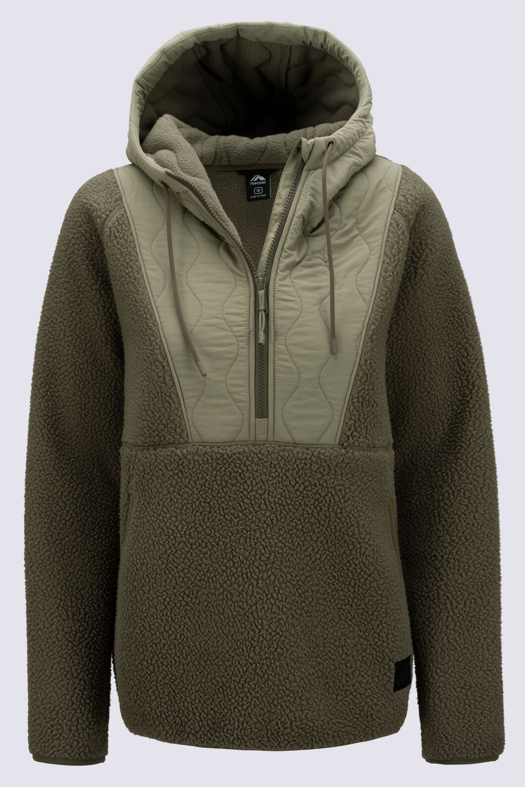Macpac Women's Fleetwood Fleece Pullover, Tarmac, hi-res