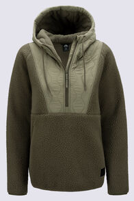 Macpac Women's Fleetwood Fleece Pullover, Tarmac, hi-res