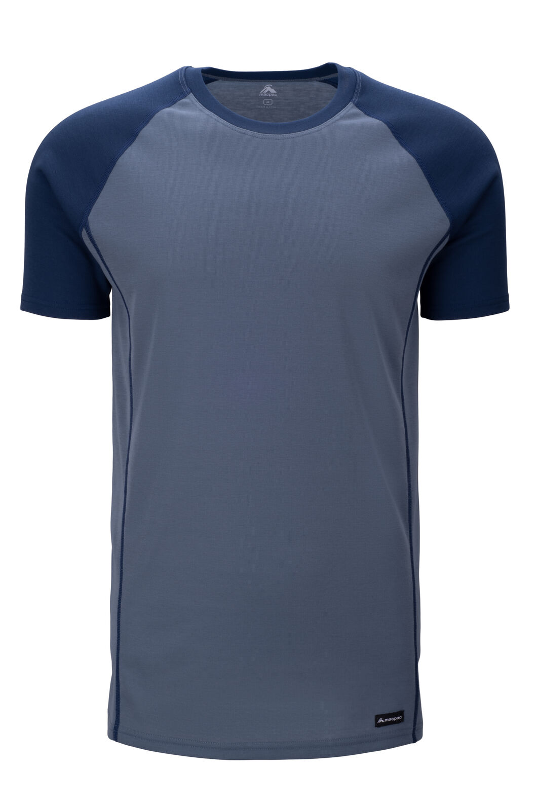 Macpac Men's Geothermal Short Sleeve Top, Blue Mirage/Insignia, hi-res