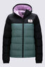 Macpac Women's Halo Hooded Down Jacket ♺, Black/North Atlantic, hi-res