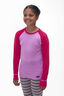 Macpac Kids' Geothermal Long Sleeve Top, Orchid/Raspberry Wine, hi-res