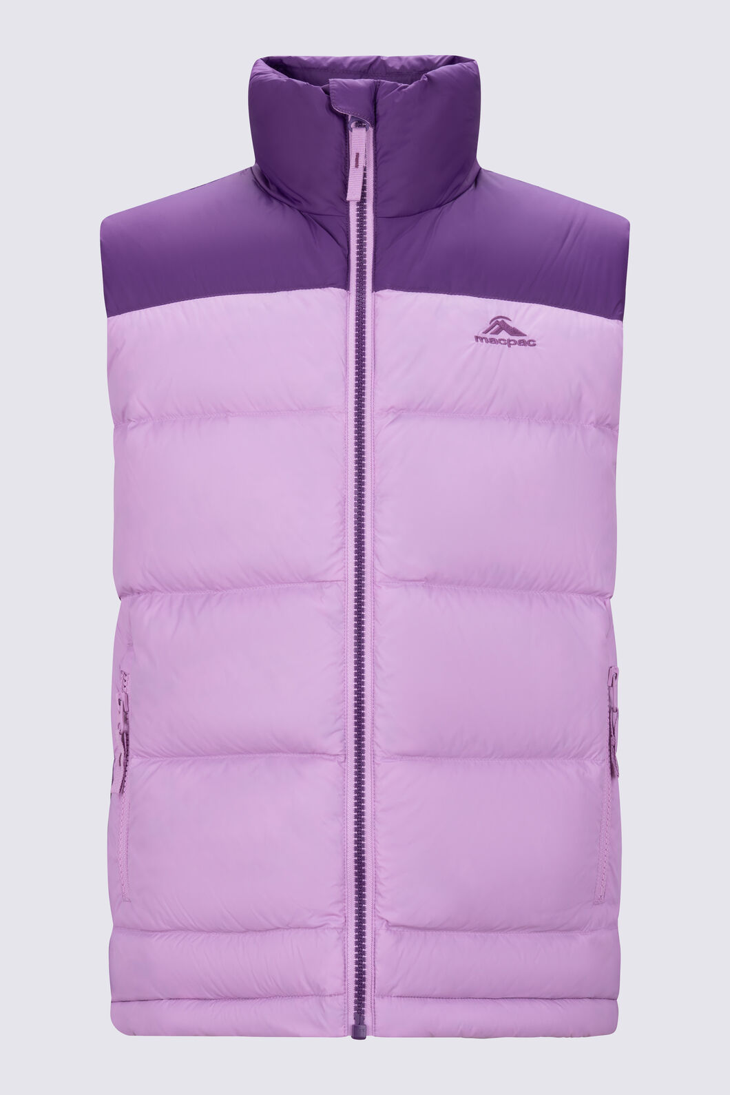 Macpac Kids' Halo Down Vest, Plum/Orchid, hi-res