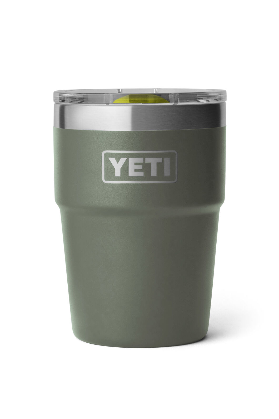 YETI® Rambler® Stackable Cup — 16 oz, Camp Green/Firefly Yellow, hi-res
