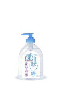 Safe Touch® Hand Sanitiser Pump Bottle — 500 ml, None, hi-res