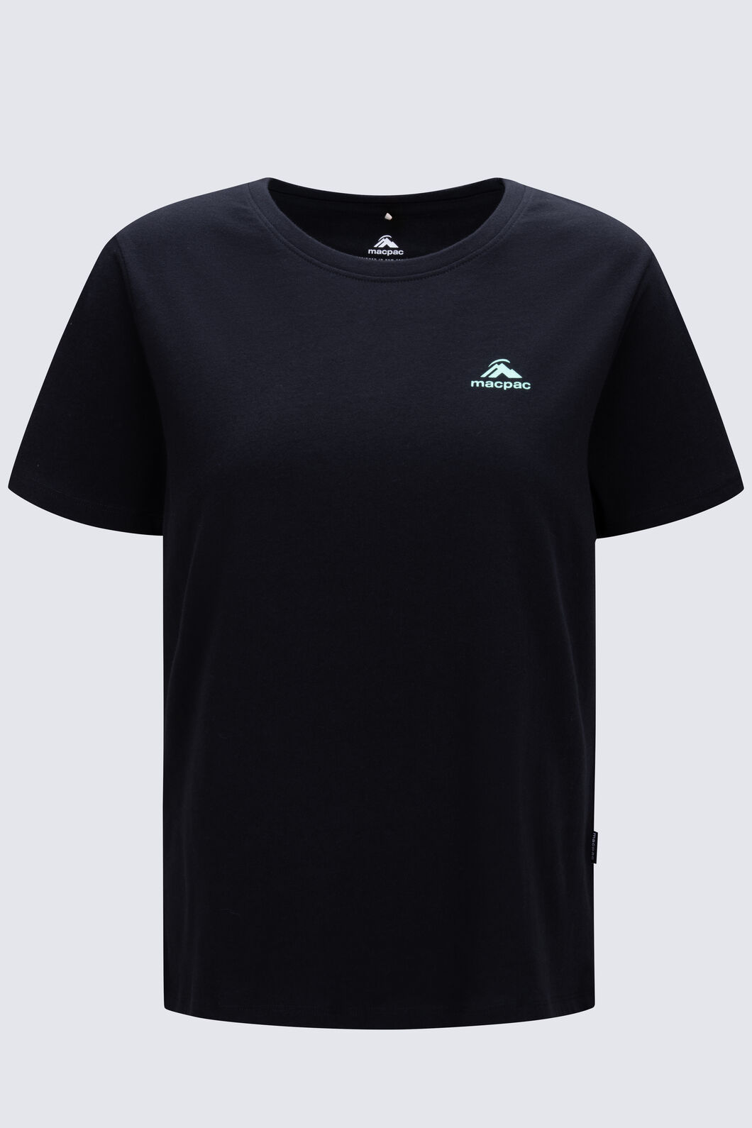 Macpac Women's Aoraki Topo Fairtrade Organic Short Sleeve T-Shirt, Black, hi-res