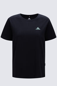 Macpac Women's Aoraki Topo Fairtrade Organic Short Sleeve T-Shirt, Black, hi-res