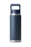 YETI® Rambler® Bottle with Straw Cap — 26 oz, Navy, hi-res