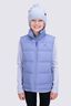 Macpac Kids' Halo Down Vest, Blue Ice/Purple Opulence, hi-res
