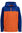 Macpac Kids' Tui Polartec® Fleece Jacket, Sodalite Blue/Harvest Pumpkin, hi-res