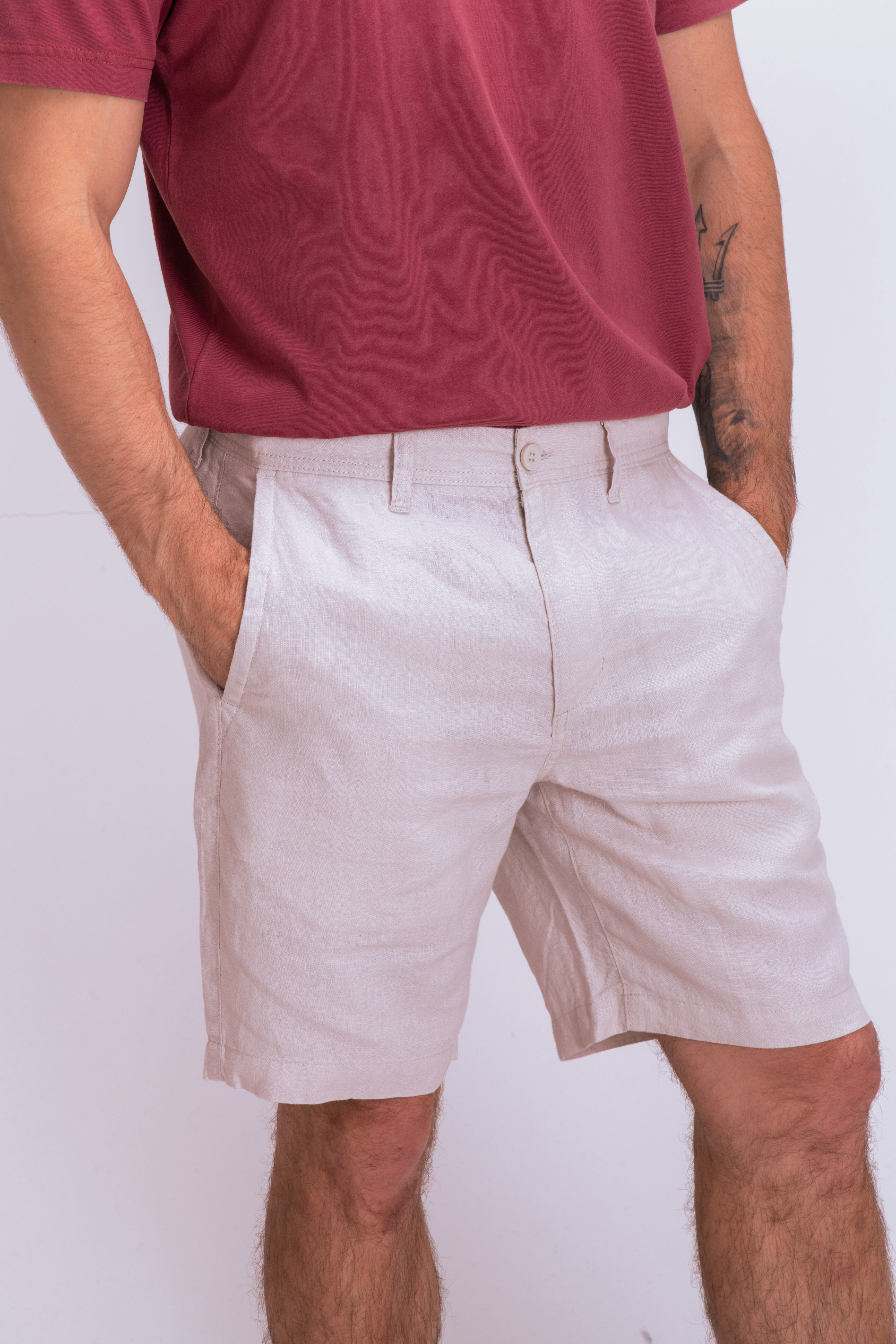 Mens linen shop shorts nz
