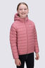 Macpac Kids' Uber Light Hooded Down Jacket, Dusty Rose, hi-res