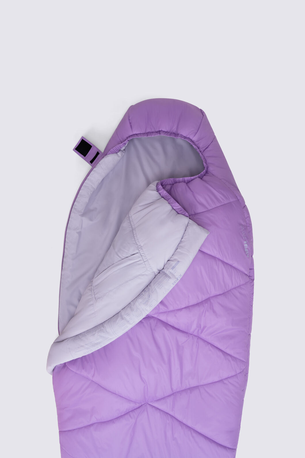 Macpac Kids' Aspire 270 Synthetic Sleeping Bag (1.8&deg;C), Violet, hi-res