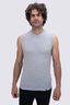 Macpac Men's 150 Merino Singlet, Light Grey Marle, hi-res