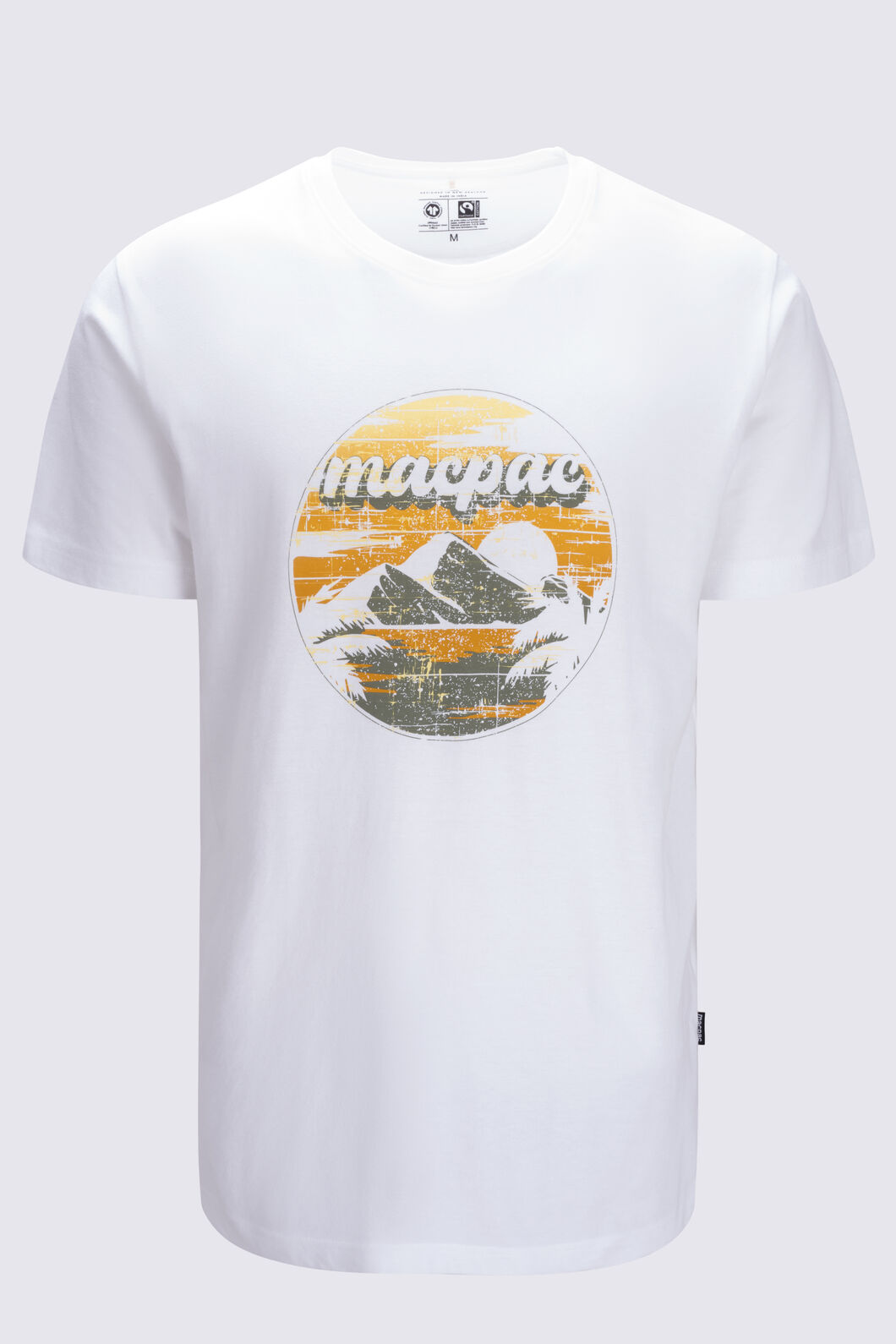 Macpac Men's Circle Swim T-Shirt, White, hi-res