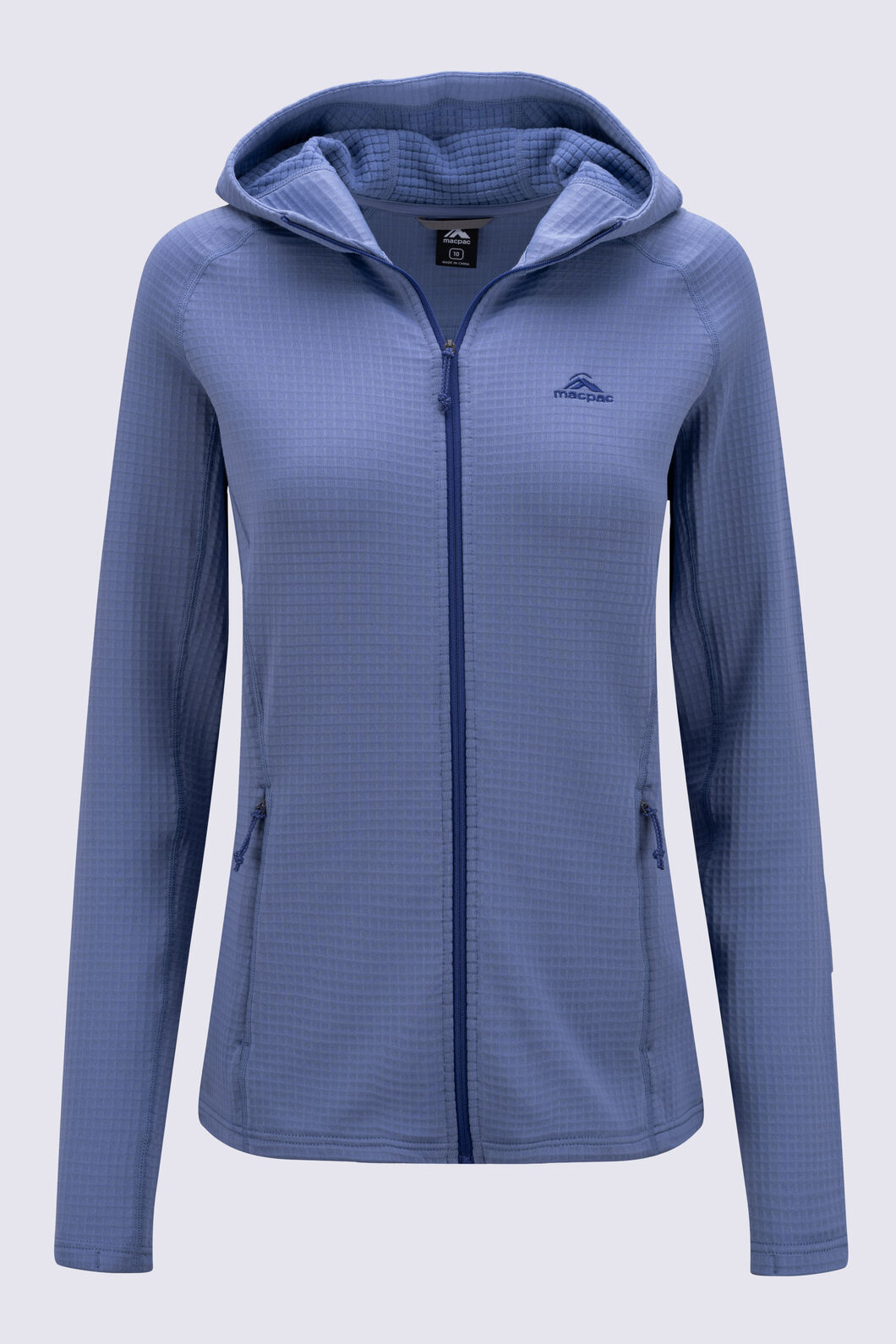 Macpac Women's Ion Hooded Fleece Jacket, Blue Ice, hi-res