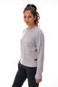 Macpac Women's 280 Merino Blend Long Sleeve Crew, Light Grey Marle, hi-res