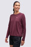 Macpac Women's Trail Long Sleeve T-Shirt, Fig, hi-res