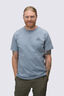 Macpac Men's Vintage Embroidered Fairtrade Organic Cotton Short Sleeve T-Shirt, Tradewinds, hi-res