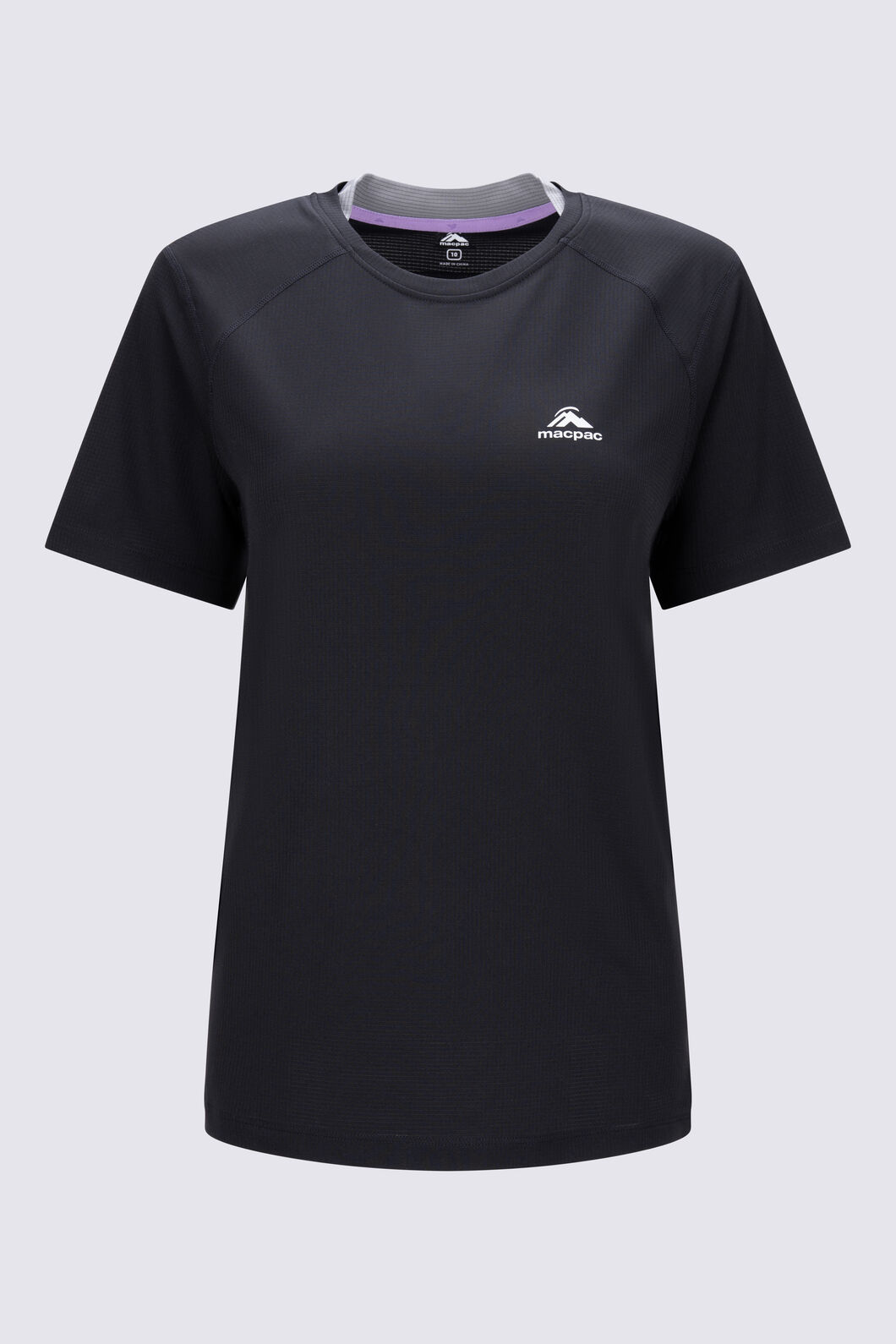 Macpac Women's Trail T-Shirt, Black/Smoked Pearl, hi-res