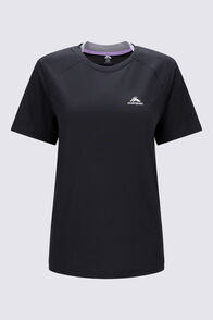 Macpac Women's Trail T-Shirt, Black/Smoked Pearl, hi-res