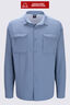 Macpac Men's brrr° Long Sleeve Shirt, Windward Blue, hi-res
