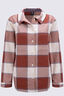 Macpac Women's Hudson Overshirt, Maple Syrup Plaid, hi-res