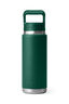 YETI® Rambler® Bottle with Straw Cap — 26 oz, Black Forest Green, hi-res