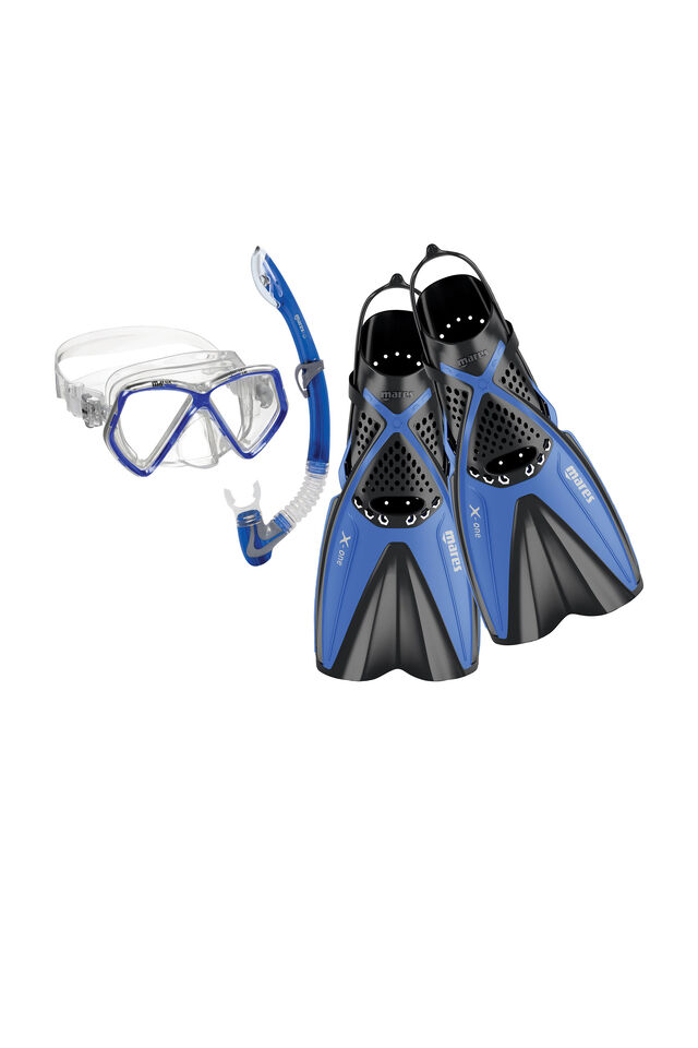 Mares X-One Pirate Jnr Snorkelling Set, Blue, view 1