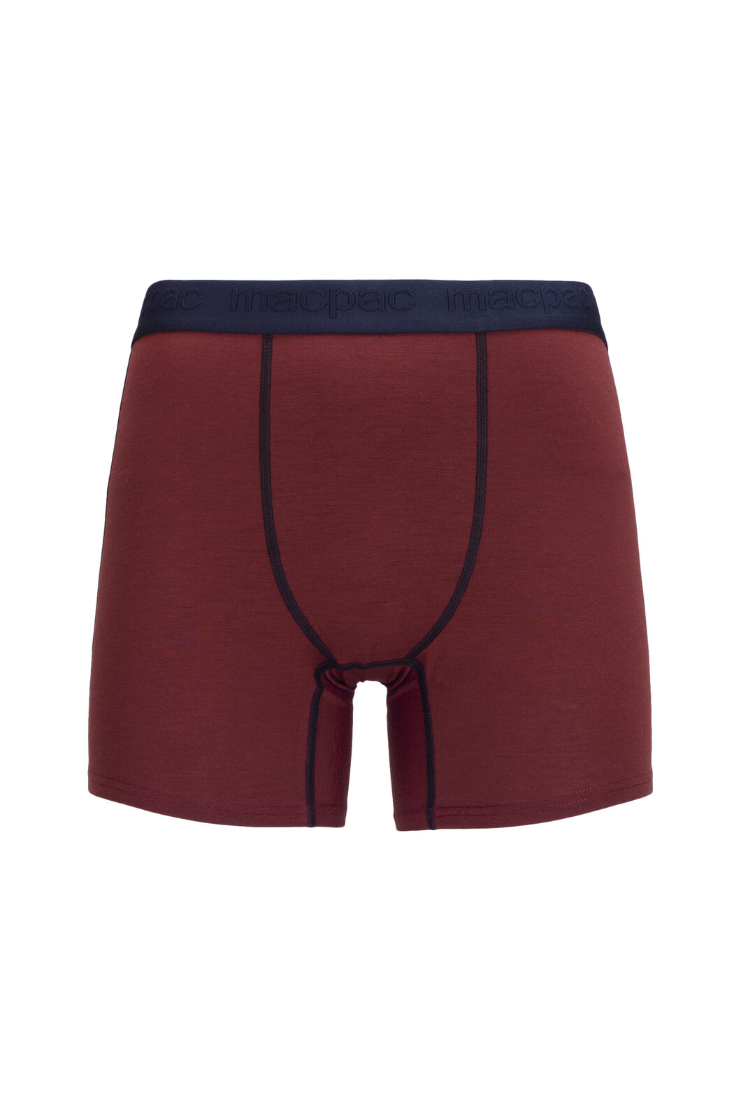 Macpac Men's 180 Merino Boxers, Russet Brown/Black, hi-res