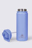 Macpac Insulated Wide Mouth Bottle with Straw Lid &mdash; 530ml, Periwinkle, hi-res