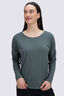 Macpac Women's Eva Long Sleeve T-Shirt, DUCK GREEN, hi-res